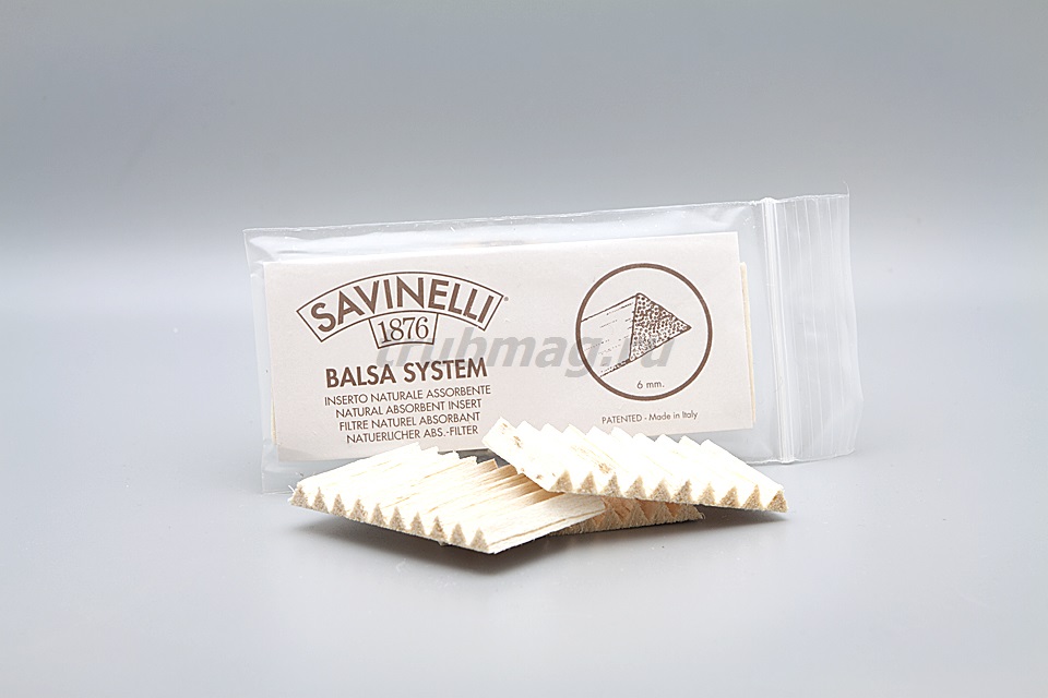 Фильтры для трубок Savinelli 6мм балса (15 шт)